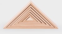 Tickit Natuurlijke Houten Architect Driehoeken