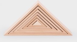 Tickit Natuurlijke Houten Architect Driehoeken
