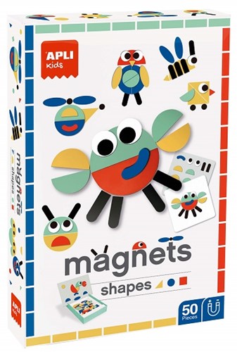 APLI - Spel Magnetisch Shapes 50 stuks