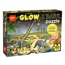APLI - Glow In The Dark Dinosaurussen 60 stuks