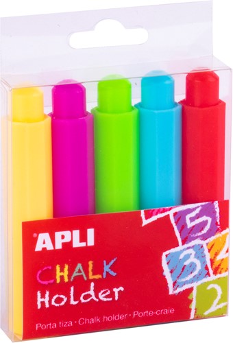APLI - Krijthouders Ass Kleuren 5 stuks