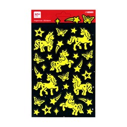 APLI - 1 Vel Stickers Glow In The Dark Eenhoorn