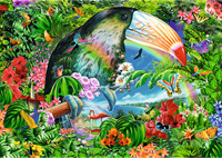 Trefl 1040SP - Spiral Puzzle - Tropical animals-2
