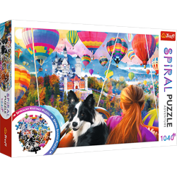 Trefl 1040 - Spiral Puzzle - Balloon Festival