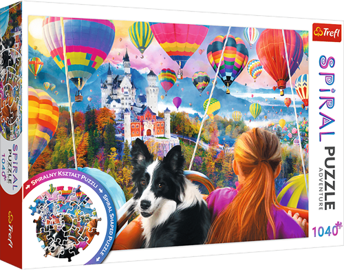 Trefl 1040 - Spiral Puzzle - Balloon Festival