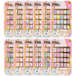 Nice - CDU 24 pcs Pink It Press On Nails