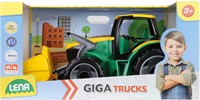 Lena GIGA TRUCKS Tractor met voorlader Groen / Geel 62cm-2