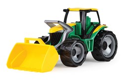 Lena GIGA TRUCKS Tractor met voorlader Groen / Geel 62cm