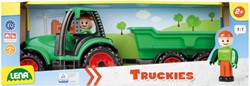 Lena Truckies Tractor met Aanhanger en LENA® speelfiguur 36cm