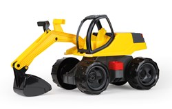 Lena GIGA TRUCKS Graafmachine Pro Zwart / Geel 63cm