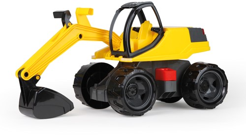 Lena GIGA TRUCKS Graafmachine Pro Zwart / Geel 63cm