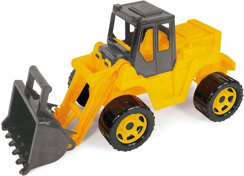 Lena Eco GIGA TRUCKS Shovel Pro Zwart / Geel (sit on) - 63cm
