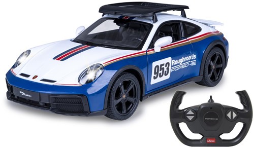 Jamara - Porsche 911 Dakar Performance 1:14 blue 2,4GHz door manual-3