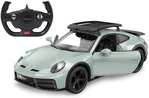 Jamara - Porsche 911 Dakar 1:14 shaded green 2,4GHz door manual