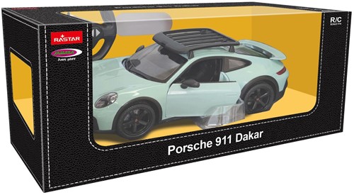 Jamara - Porsche 911 Dakar 1:14 shaded green 2,4GHz door manual-2