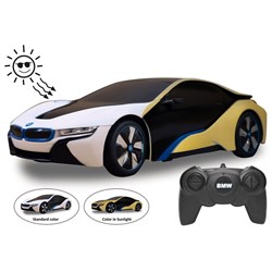 Jamara - BMW I8 1:24 white/yellow 2,4GHz UV Photochromic Series