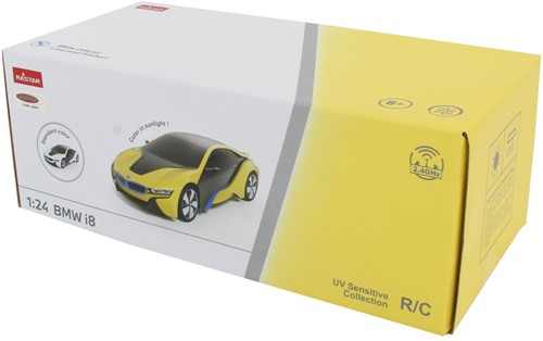Jamara - BMW I8 1:24 white/yellow 2,4GHz UV Photochromic Series-2