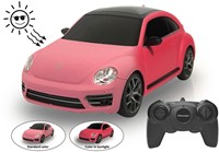 Jamara - VW Beetle 1:24 pink/red 2,4GHz UV Photochromic Series