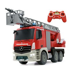 Jamara - Fire Truck turnable Ladder Mercedes-Benz Antos 1:20 2,4GHz with spray function