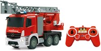 Jamara - Fire Truck turnable Ladder Mercedes-Benz Antos 1:20 2,4GHz with spray function-3