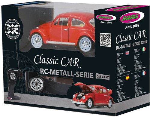 Jamara - VW Beatle RC Diecast 1:18 red 27MHz-2