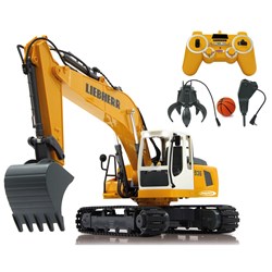 Jamara - Excavator Liebherr R936 1:20 2,4GHz Destruction-Set with Grab and Hammer