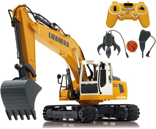 Jamara - Excavator Liebherr R936 1:20 2,4GHz Destruction-Set with Grab and Hammer