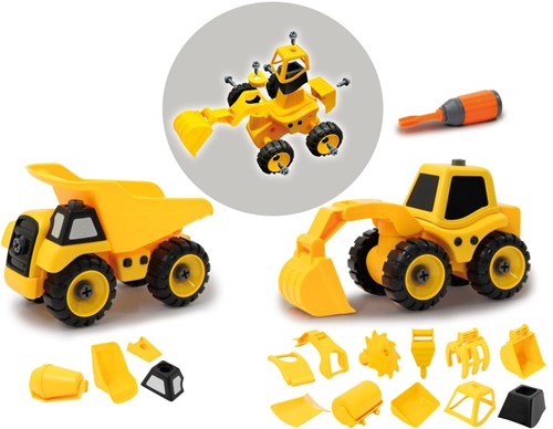 Jamara - Construction Vehicles Set 9in2