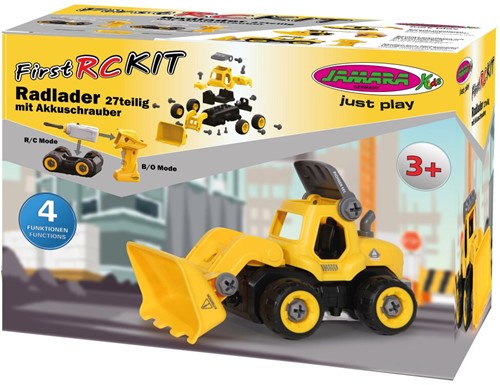 Jamara - Wheel loader First RC Kit 27-part with cordless screwdriver-2