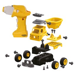 Jamara - Dump Truck First RC Kit 27-part with cordless screwdriver