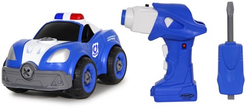 Jamara - Police Car First RC Kit 22-part with cordless screwdriver-3