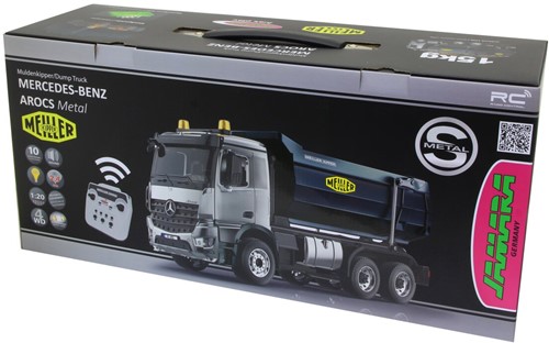 Jamara - Dump truck Mercedes Benz Arocs 1:20 Metal Meiller 2,4GHz-2