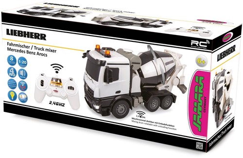 Jamara - Truck mixer Mercedes-Benz Arocs Liebherr 1:20 2,4GHz-2