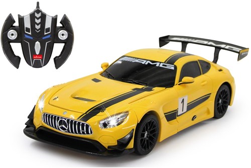 Jamara - Mercedes-Benz AMG GT3 1:14 yellow 2,4GHz transformable