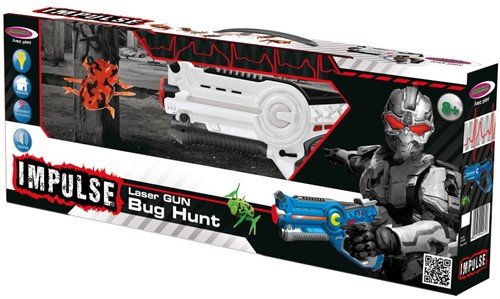 Jamara - Impules Laser Gun Bug Hunt Set white/orange-2