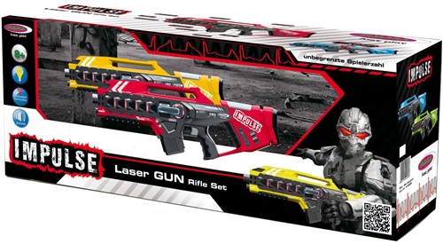 Jamara - Impulse Laser Gun Rifle Set yellow/red-2