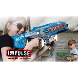 Jamara - Impulse Laser Gun Rifle Set blue/green