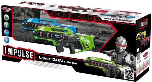Jamara - Impulse Laser Gun Rifle Set blue/green-2