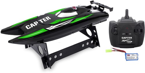 Jamara - Capter Speedboot black/ green Li-Ion 7,4V 2,4GHz