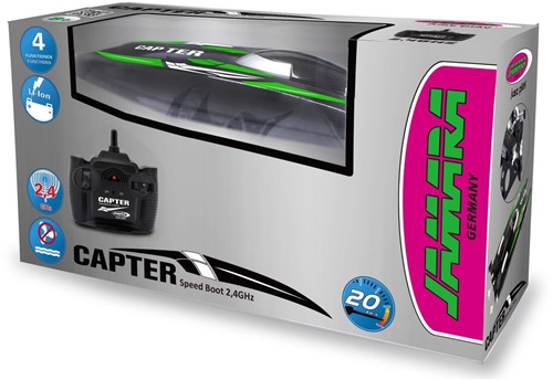 Jamara - Capter Speedboot black/ green Li-Ion 7,4V 2,4GHz-2