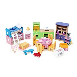 LTV - Complete Dolls house Furniture Set - FSC 100%