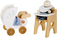 LTV - Dolls House Nursery & Baby Set - FSC 100%