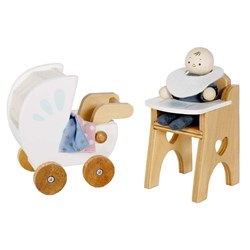 LTV - Dolls House Nursery & Baby Set - FSC 100%