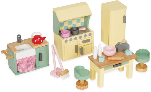 LTV - Wooden Dolls house Kitchen Furniture - FSC 100%