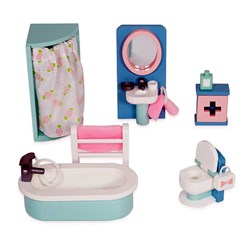 LTV - Wooden Dolls house Bathroom Furniture - FSC 100%