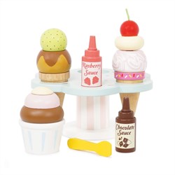 LTV - Wooden Ice Cream Stand & Toppings - FSC 100%