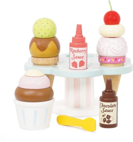 LTV - Wooden Ice Cream Stand & Toppings - FSC 100%