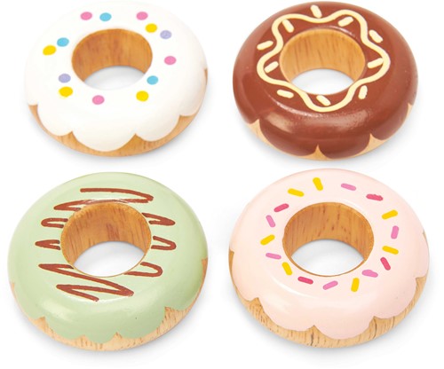 LTV - Wooden Doughnut Play Food Set - Original Version