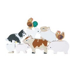 LTV - Farmyard Stacking Animals & Bag - FSC 100%