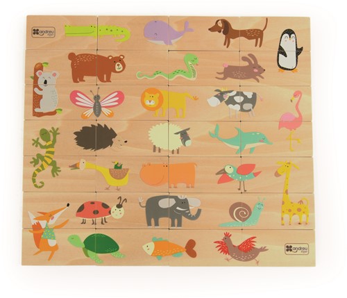 ANDREU - Dieren puzzel domino